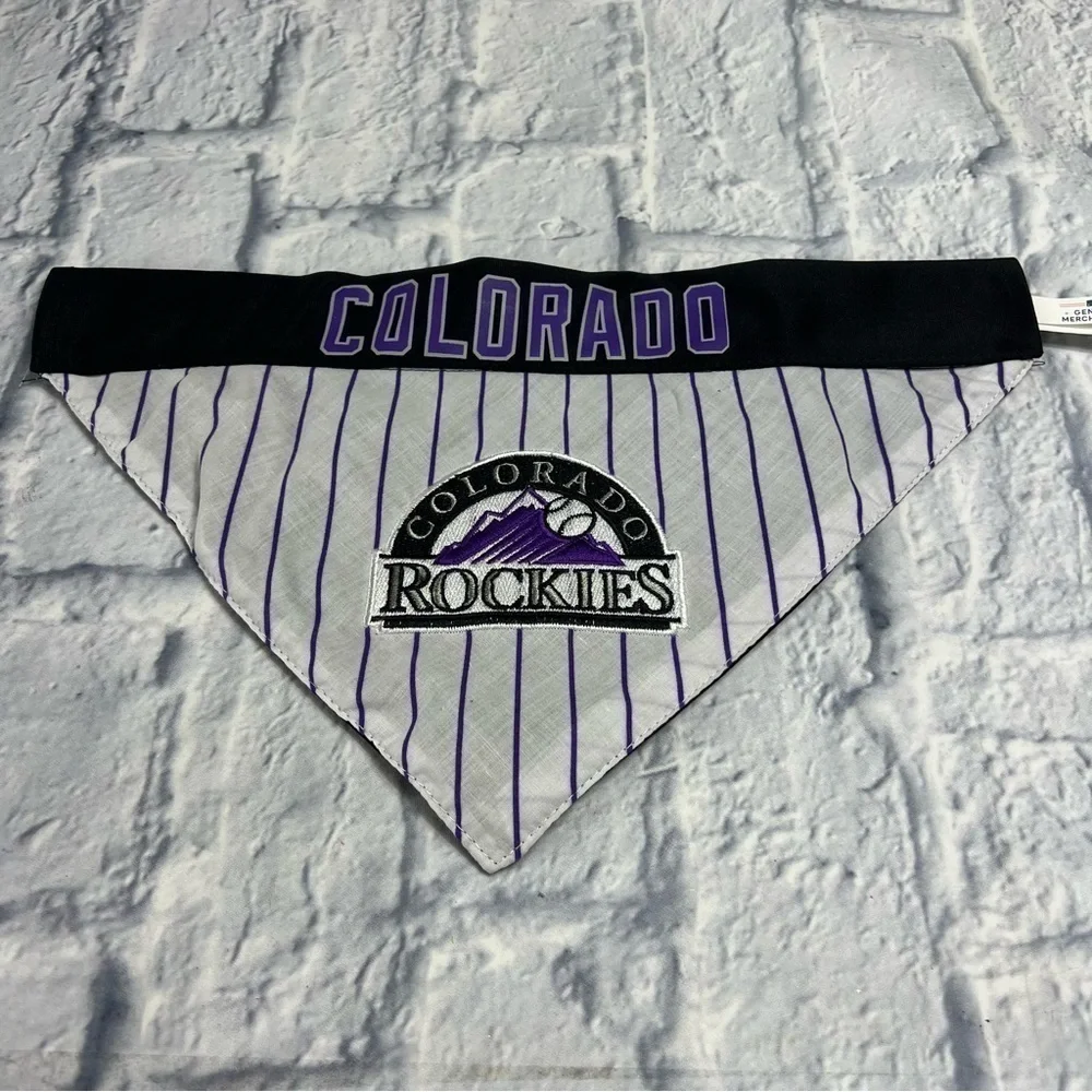 Colorado Rockies bandana for dogs Large to XL